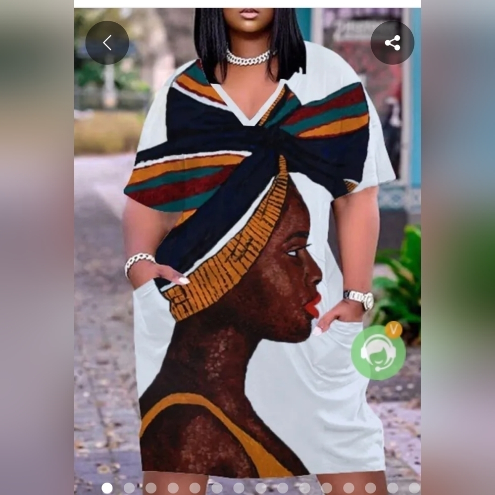 New Casual Fashion Cutest Ethnic Dress with Pockets Plus SIZES 3XL/poss 4XL